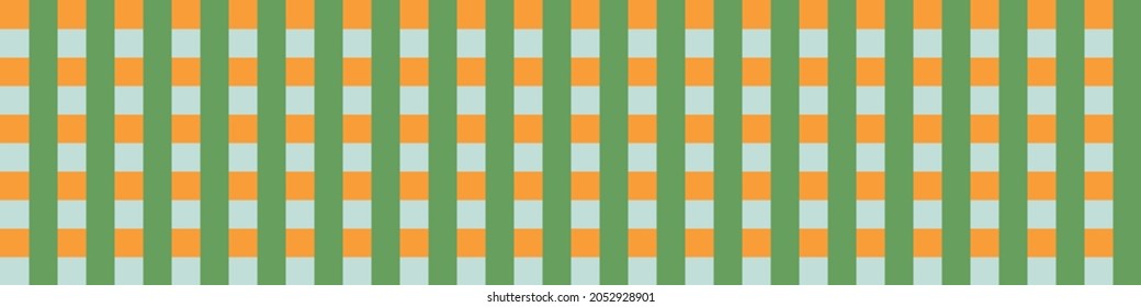 Masculine tropical gingham flannel seamless vector border. Classic check cloth background for digital scrapbook paper and repeat mens gift wrap design.