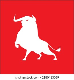 Masculline angry bull icon vector 