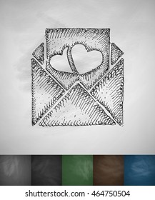 mash note icon. Hand drawn vector illustration