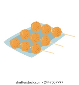 Mashed Potato Cheese Balls illustration