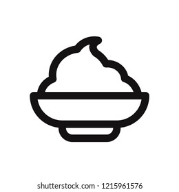 Mashed Potato Vector Icon