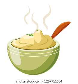 Mashed Potatoes Design Stock Vector (Royalty Free) 1267711534 ...