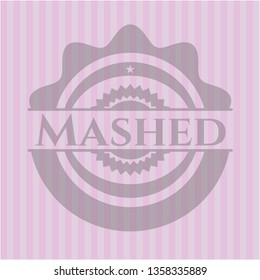 Mashed retro pink emblem