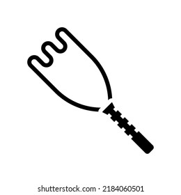 masher potato glyph icon vector. masher potato sign. isolated symbol illustration