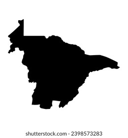 Mashonaland Central province map, administrative division of Zimbabwe. Vector illustration.