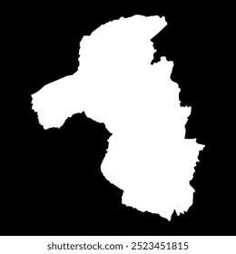 Mashonaland West province map, administrative division of Zimbabwe. Vector illustration.