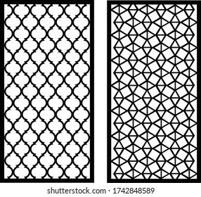 Mashrabiya Arabic Line Art For Door