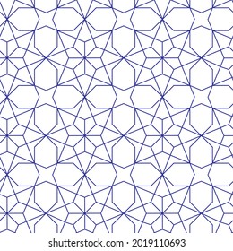 Mashrabiya texture design. Arabic vector pattern ideal for design background, web page background, surface textures. Seamless islamic mashrabiya pattern.