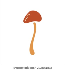 Mashroom hand drawn element. Vector illustration.