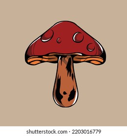 mashroom vector illustration made especially for advertising branding use and much more