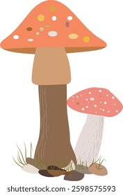 Mashroom Vector Line Art Illustration, Mashroom Art