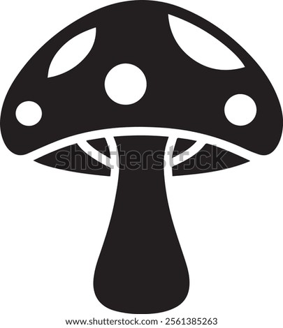 A mashrum icon silhouette design