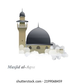 Masjid Al-Aqsa Mosque Vector Image