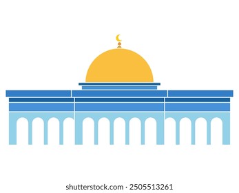 masjid mosque al-aqsa jerusalem palestine ancient building old holy sacred praying place colorful