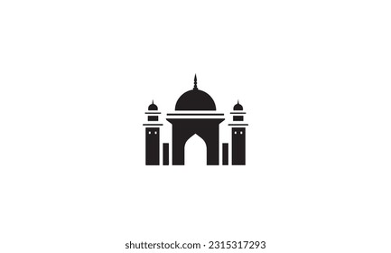 Masjid Mosque religion vector logo design