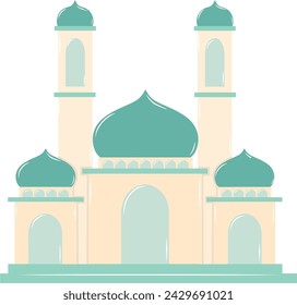Masjid or Mosque Vector Illustration