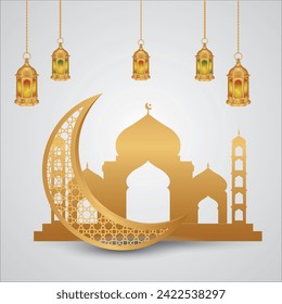 Masjid Mubarak design illustration. Ramadan islamic lantern (fanous) isolated on white background.
Arabic decoration lamp png or Arabic decoration lamp border or poster design element.