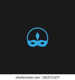 Máscara Resumen diseño de icono de logotipo 