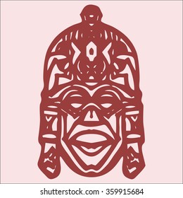 A mask African.