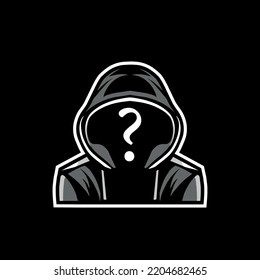 
The mask of an anonymous protest. Unidentified person. Vector illustration isolated.