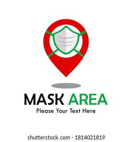 Mask area symbol logo template illustration