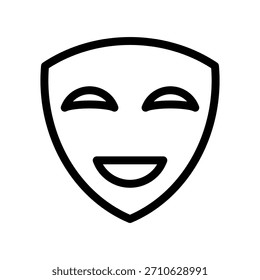 Mask from Artifical Intelligence set icon vector