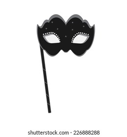 Mask black, masquerade mask, party mask, masquerade mask isolated