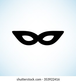 Similar Images, Stock Photos & Vectors of mask - black vector icon