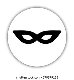 mask  - black vector icon