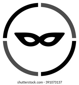 mask  - black vector icon