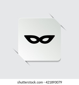 mask -  black vector icon
