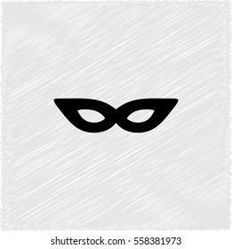 Similar Images, Stock Photos & Vectors of mask - black vector icon