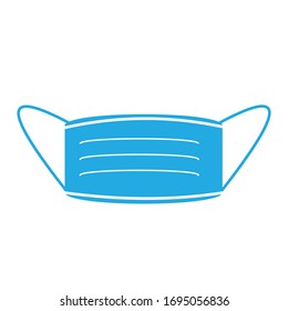 Maskenblaue Design Vektorillustration