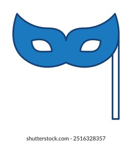 Blauer bearbeitbarer Strich. Cyber Security Technology, Phishing, Hacking, Cyber Crime, Security, Trojan, Device Protection, Privacy Vector Illustration.