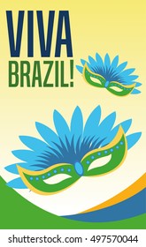 Mask of brazil design