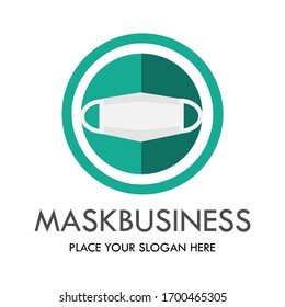 Mask Business Vector Logo. This design suitable for medical.