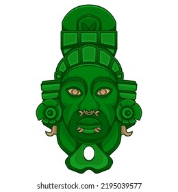 Mask Of Calakmul, Vector EPS 10