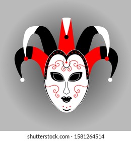 Mask carnival celebration. Colorful design. Vector design element. Venice, italy. Happy carnival. Carnival party. Carnival mask.