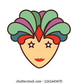 mask carnival celebration icon