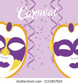 Mask carnival concept