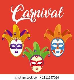 Mask carnival concept