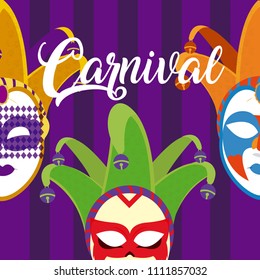 Mask carnival concept