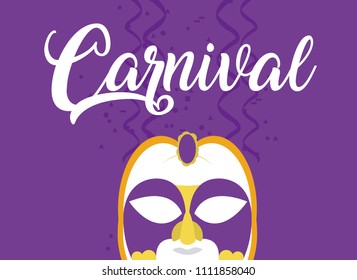 Mask carnival concept