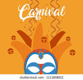 Mask carnival concept