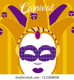 Mask carnival concept