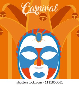 Mask carnival concept