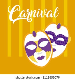 Mask carnival concept