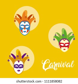 Mask carnival concept