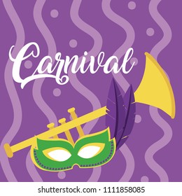 Mask carnival concept