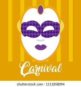 Mask carnival concept